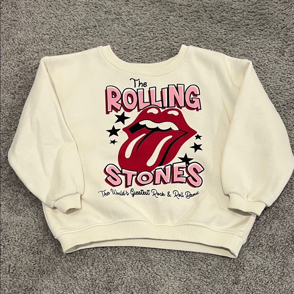 Zara Cream Kids Sweater with Red Graphic